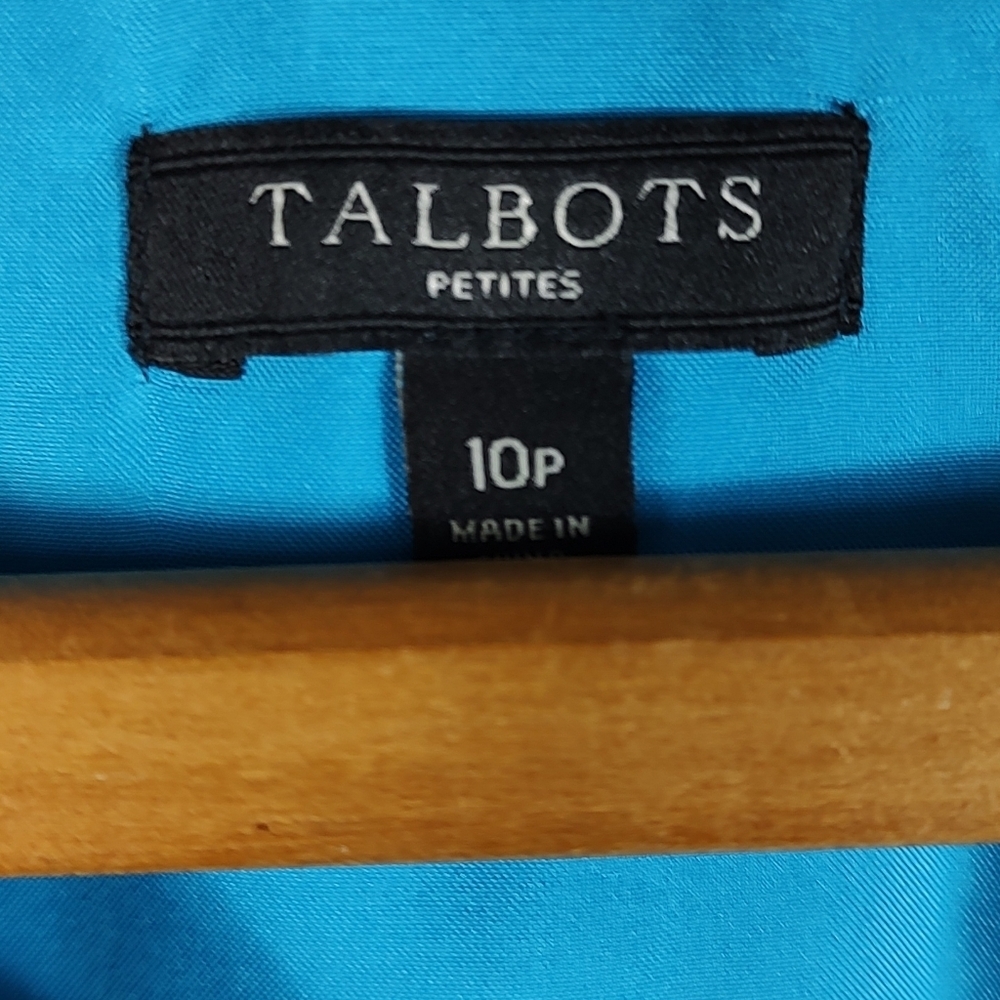 Talbots Blue Sleeveless Dress 10P - Picture 5 of 10